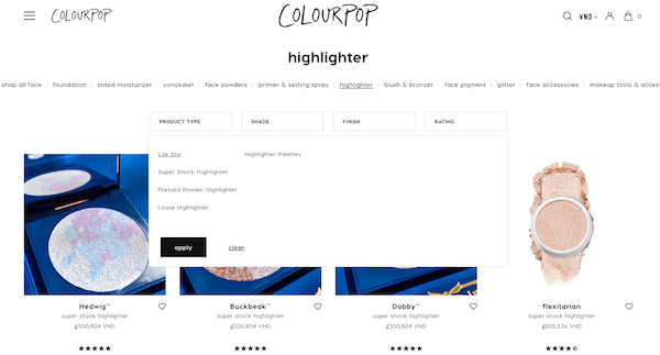 colorpop filter design